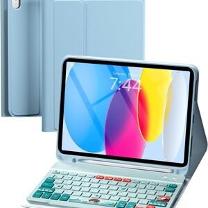 Blue Keyboard Case for iPad 10th gen and 11th gen